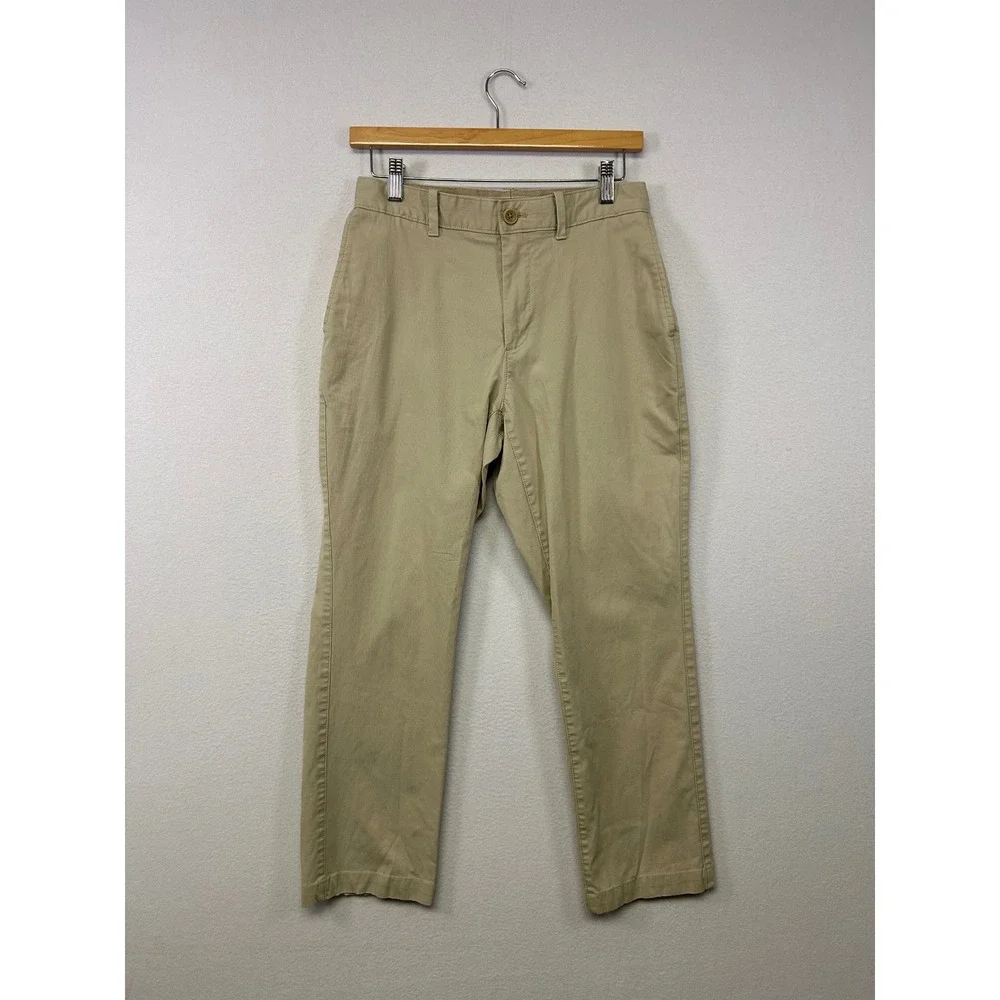 Classic Preppy Banana Republic‎ Mens 30x30 Khaki Aiden Slim Fit Chino Trousers